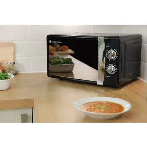 New Russell Hobbs Manual Microwave 17L 700W Black RHMM701B with 5 Power Levels - Picture 1 of 6