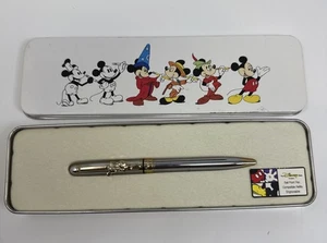 Mickey Silber Golden Kugelschreiber in Mickey Over the Year Blechdose Disney Store - Bild 1 von 6