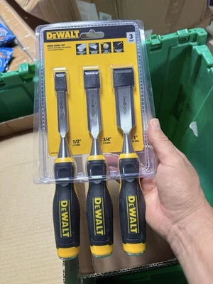 DEWALT DWHT16862 Wood Chisel Set Of 3 Fast shipping - Image 1 of 2
