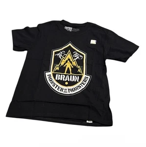 WWE Braun Strowman Jungen S T-Shirt 🐾 Monsters of All Monsters Authentic Tee - Bild 1 von 3