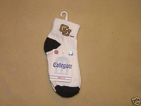 NCAA Colorado Buffaloes College Kids Socks 7-9 NWT Cover