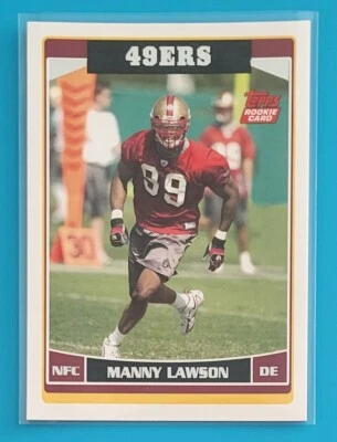 2006 Topps Rookie #314 Manny Lawson San Francisco 49ers Football Card  - Image 1 of 2