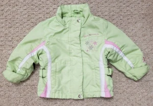 Chaqueta de Nieve de Invierno Cálida ZeroXposur en Kiwi Niñas Talla 12 Meses Cintura Ajustable - Imagen 1 de 8
