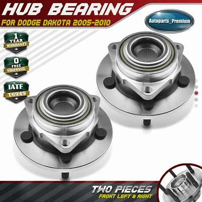 2x Conjunto de buje y cojinete de rueda delantera para Dodge Dakota Mitsubishi Raider 06-09 Foto 1 de 4