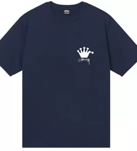 🔥 Stussy Laguna Beach LB Crown Tee T-Shirt Navy Size Extra Large XL 🔥 - Picture 1 of 2