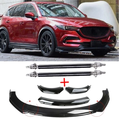 Front Bumper Lip Part Accessories Splitter Spoiler For Mazda CX3 CX-30 CX-50 CX9 Foto 1 de 4