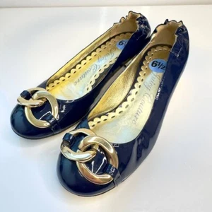New! Juicy Couture smells like couture flats ballet gold hardware size 6.5 - Picture 1 of 6