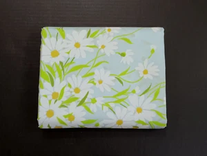 Vintage Floral Twin Flat Sheet blau weiß Gänseblümchen Blumen Retro MOD Morgan Jones NEU - Bild 1 von 9