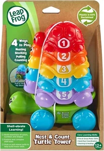 Leap Frog Nest & Count Turtle Tower 4 Ways To Play New In Box Free Shipping - Picture 1 of 6