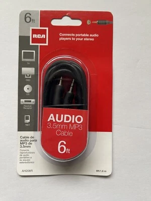 RCA AH208R 6&apos; 3.5mm Audio Extension Cable (S71) - Image 1 of 2