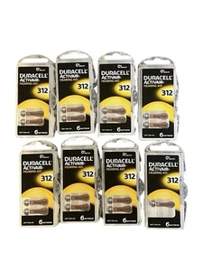 Duracell Activair 312 Hearing Aid Batteries Lot Of 46 New Open Box 12/2023 Exp - Picture 1 of 5