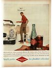 1959 RC Royal Crown Cola Soda man details Mercedes Benz 300SL Vintage Print Ad