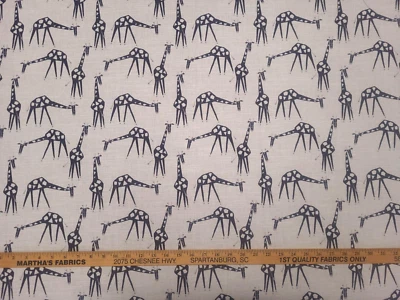 P/KAUFMANN P Kaufmann JUST GIRAFFES PANTHER Black Beige Abstract Animal Drapery Uph Fabric