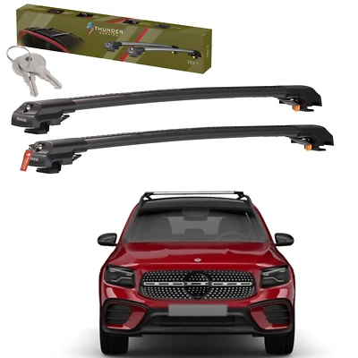 Roof Racks Cross Cargo Bars For MERCEDES GLS 2017-2019 Black Aluminum Lockable Foto 1 de 4