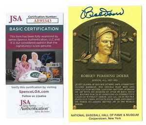 RED SOX Bobby Doerr signed HOF postcard JSA COA AUTO Autographed HOFer Boston - Picture 1 of 1