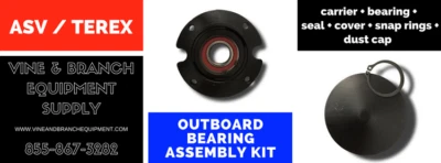 OEM  OUTBOARD BEARING ASSEMBLY KIT  ASV /  Terex  / SR70 / SR80 / PT70 / PT80 - Image 1 of 3