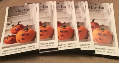 Martha Stewart Silhouettes Hace 18 Arañas en Forma de Papel Halloween Lote De 5 - Nuevo Foto 1 de 3