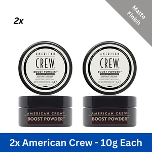 2x American Crew Light Hold & Low Shine Volume Boost Hair Powder - 10g Each - Picture 1 of 6