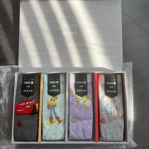 2024 Stance Exclusive Disney Pixar X Crew Socks Box Set (4 Sock Box Set) - Picture 1 of 4