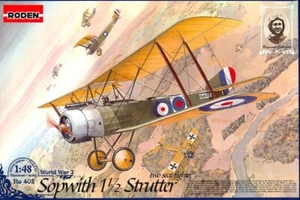 Sopwith 1 1/2 Strutter Biplane Fighter WWI kit modellino scala 1/48 RODEN 402 - Foto 1 di 4