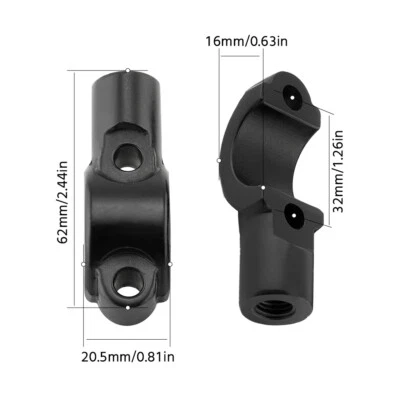 Зажим главного тормозного цилиндра с адаптером зеркала для SUZUKI GSX1250FA 1400 SV1000 - Изображение 1 из 4