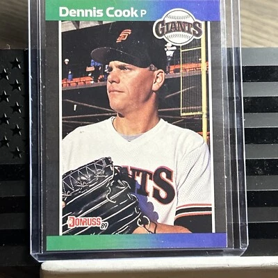 1989 Donruss Dennis 646 Cook San Francisco Giants - Image 1 of 4