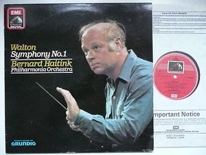 HAITINK CONDUCTS WALTON SYMPHONY NO 1 PO EMI ASD 4091 DIGITAL - Picture 1 of 3