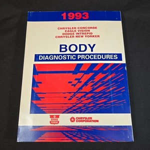 1993 Chrysler Body Diagnostic Manual OEM Intrepid Concorde Vision New Yorker - Picture 1 of 11