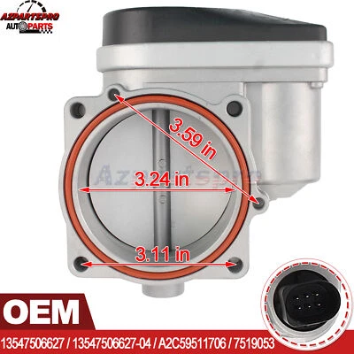 Conjunto de carrocería del acelerador para BMW 545i A/T 05 2005 | 1354 7 506 627-04 | Foto 1 de 4