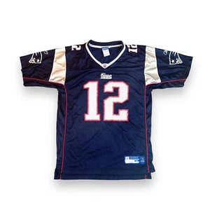YOUTH New England Patriots Jersey Tom Brady 12  Youth Extra Large (18-20) Reebok - Picture 1 of 7