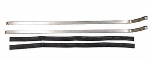1968-1970 B Body Stainless steel gas fuel tank straps with pads 68 69 70 MOPAR - Picture 1 of 2