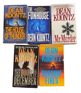 Lot Of 5 Dean Koontz Books Horror Mystery - Foto 1 di 1