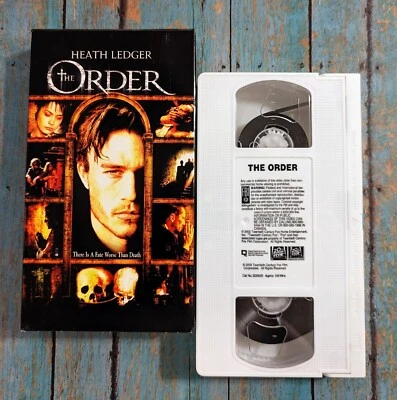 The Order (2003 VHS) Hollywood Video Rare White Tape - Heath Ledger Thriller - Image 1 of 4