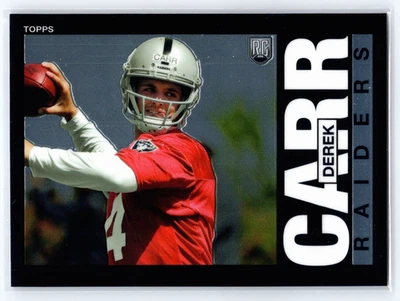 2014 Topps Chrome 1985 #18 Derek Carr RC Rookie Raiders - Image 1 of 2