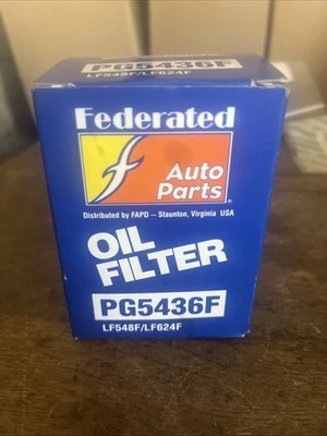 NOS FEDERATED AUTO PARTS PG5436F ENGINE OIL FILTER - Image 1 of 4