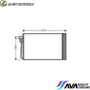 KONDENSATOR KLIMAANLAGE BWA5267D FÜR BMW ALPINA B5 N52B30A/BF/B N53B30A M54B30 - Picture 1 of 8