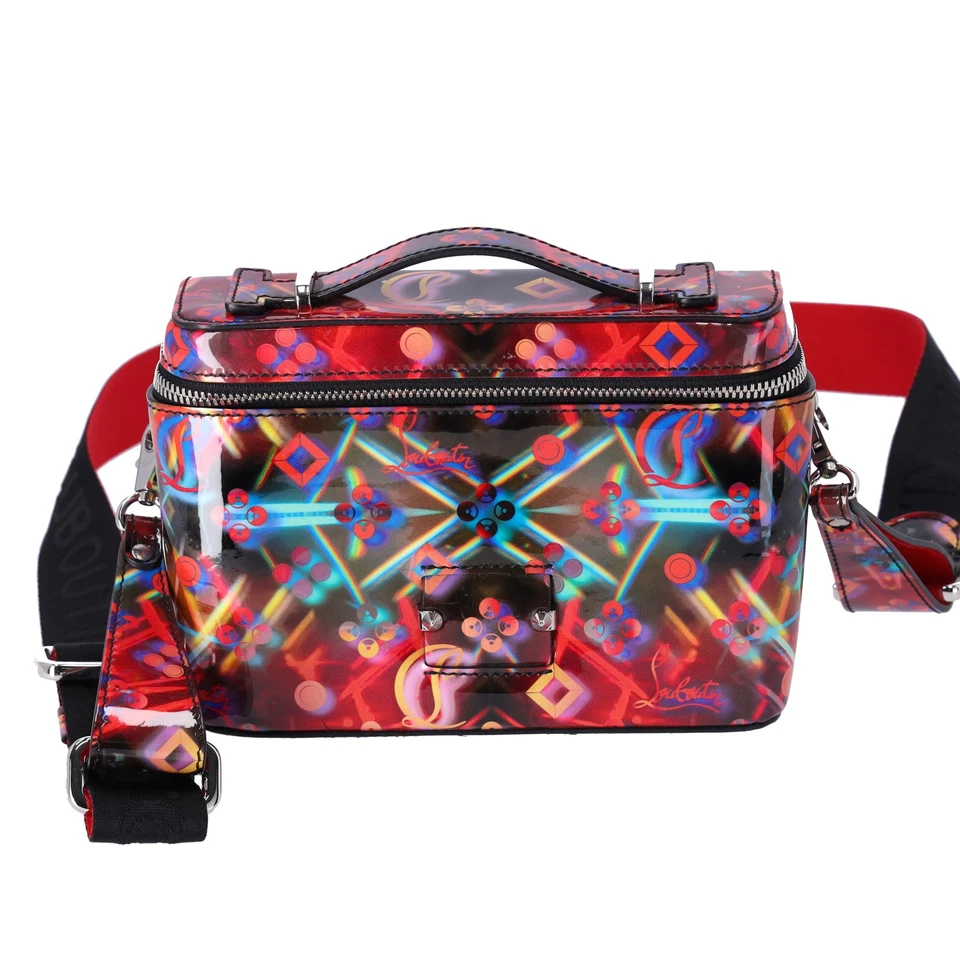 Bolso Mensajero Christian Louboutin Kipi Charol Multi Foto 1 de 4