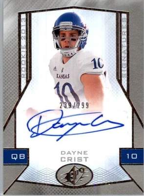 2013 SPx #95 Dayne Crist Autograph /299 - Image 1 of 2