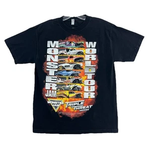 Alstyle MEDIUM Unisex schwarz 2018 Monster Jam World Tour Tee Shirt T-Shirt - Bild 1 von 4