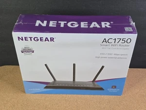Netgear AC1750 R6400-100NAS 1300 Mbps 4-Port Gigabit Wireless AC Router SEALED ! - Picture 1 of 13