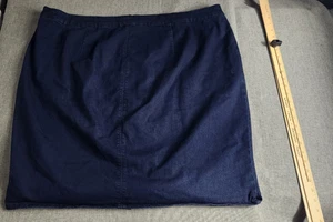 Falda vaquera para mujer Lane Bryant talla 26 azul línea A cremallera bolsillos delanteros - Imagen 1 de 6