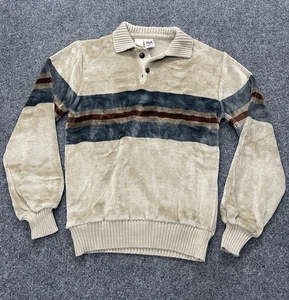 Vintage Kennington Ltd California beige gestreifter Valour Sweater Herren Small Pullover - Bild 1 von 8