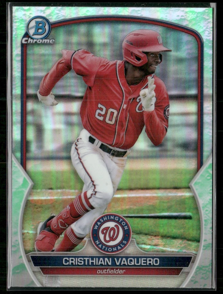 2023 BOWMAN CHROME PROSPECTS CRISTHIAN VAQUERO WASHINGTON NATIONALS #BCP-54 - Image 1 of 2