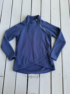Athleta asymmetrischer Fleece gefütterter Wasserfallausschnitt Pullover Sweatshirt Damen Medium - Bild 1 von 7