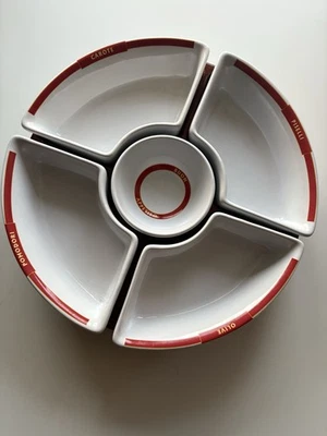 Pottery Barn PASTA RUSTICA 6 Pc Condiment Carousel 12", Lazy Susan - Image 1 of 4