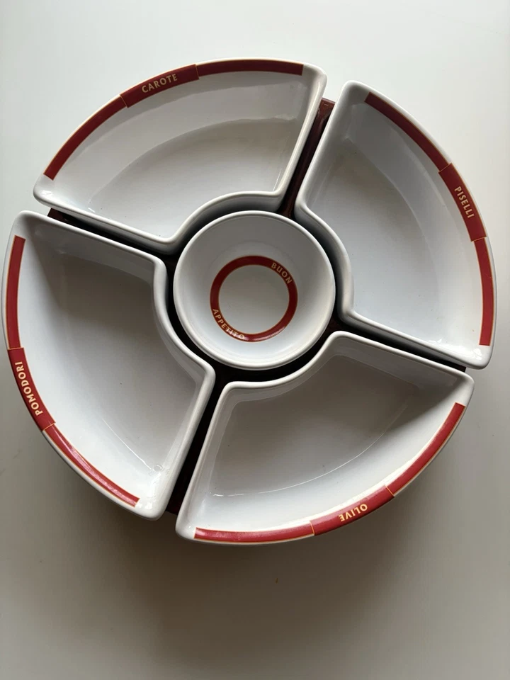 Pottery Barn PASTA RUSTICA 6 Pc Condiment Carousel 12", Lazy Susan - Image 1 of 4