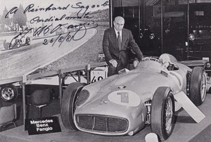 Juan Manuel Fangio - 5 x Formel 1-Weltmeister - Mercedes-Foto -original signiert - Picture 1 of 2