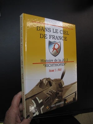 Vol 5 Aviation WW II Pilots JG 2 Richthofen 1944 Skies France French Mombeeck - Image 1 of 4