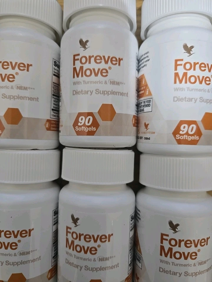10 Botellas FOREVER MOVE/90 Cápsulas Blandas para Soporte Articular y Muscular/KOSHER/HALAL Foto 1 de 1
