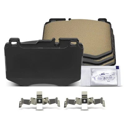 4x Pastillas de freno delanteras de cerámica para Mercedes-Benz W205 C350e C400 W213 con herrajes Foto 1 de 4